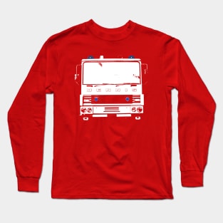 Dennis 1980s British classic fire engine monoblock white Long Sleeve T-Shirt